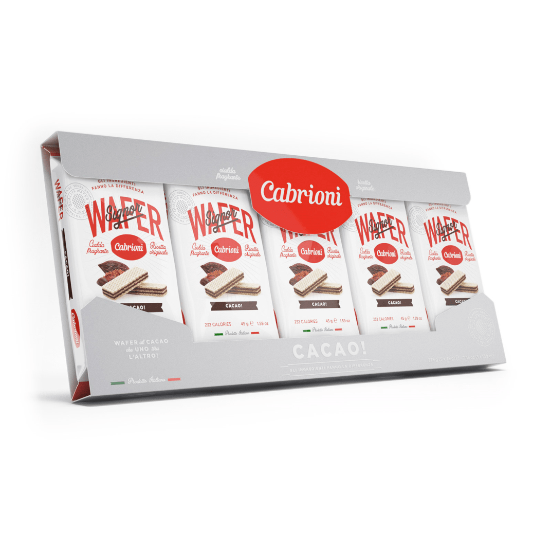 Вафлі Cabrioni Signor Wafer Cacao multipack