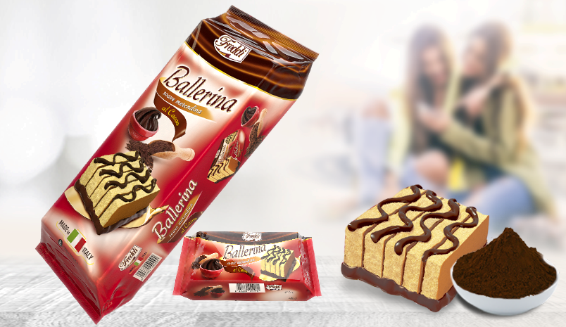 Бісквітні батончики  Snack Ballerina Cacao