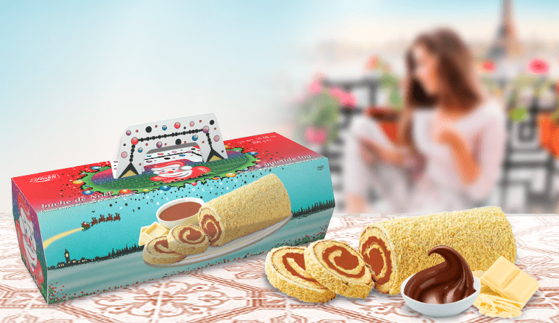 Рулет  Swiss Roll Buche De Noel